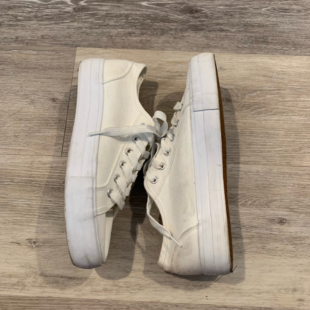 Classic white tennis shoes